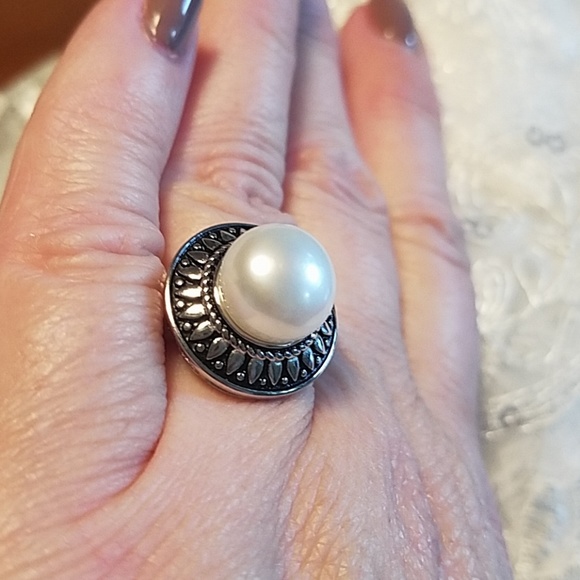 NWOT Freshwater Pearl Sterling Ring - Picture 3 of 5